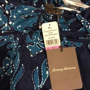 Tommy Bahama blue tropical summer dress